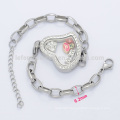 316l Stainless steel magnetic lockets chain bracelet,special women bracelet jewelry